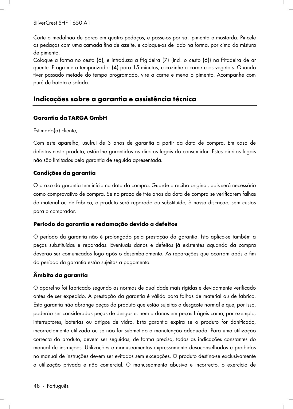 Indicações sobre a garantia e assistência técnica | Silvercrest SHF 1650 A1 User Manual | Page 50 / 84