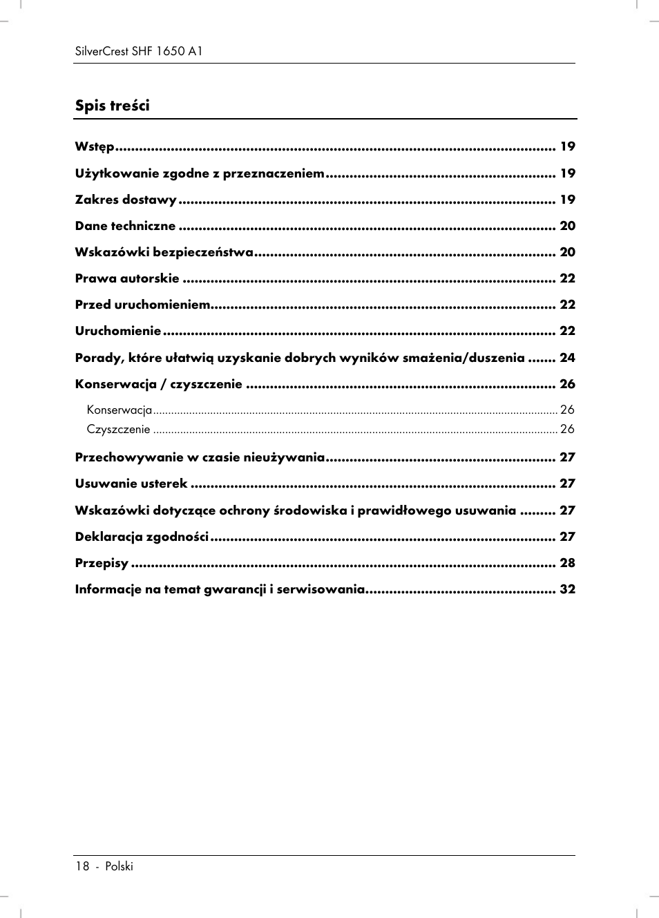 Silvercrest SHF 1650 A1 User Manual | Page 20 / 116