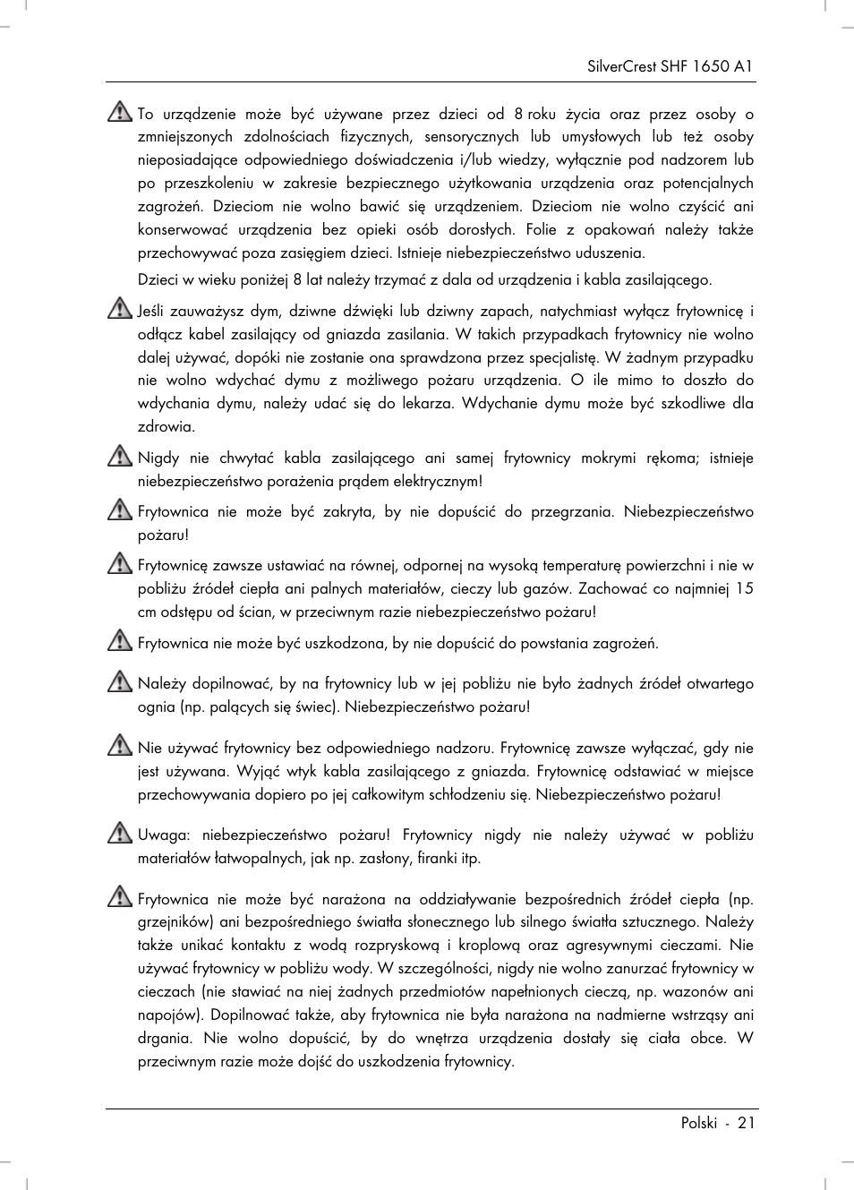 Silvercrest SHF 1650 A1 User Manual | Page 23 / 116