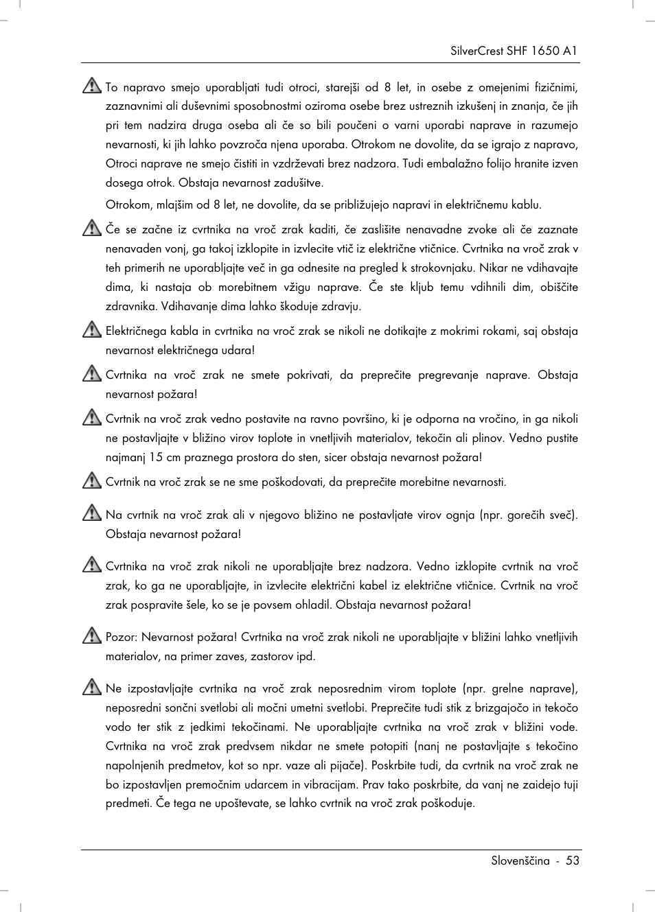 Silvercrest SHF 1650 A1 User Manual | Page 55 / 116