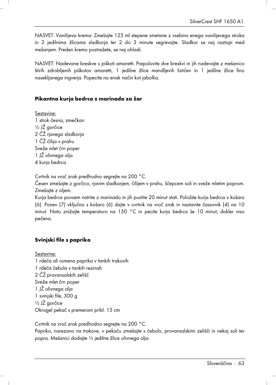 Silvercrest SHF 1650 A1 User Manual | Page 65 / 116