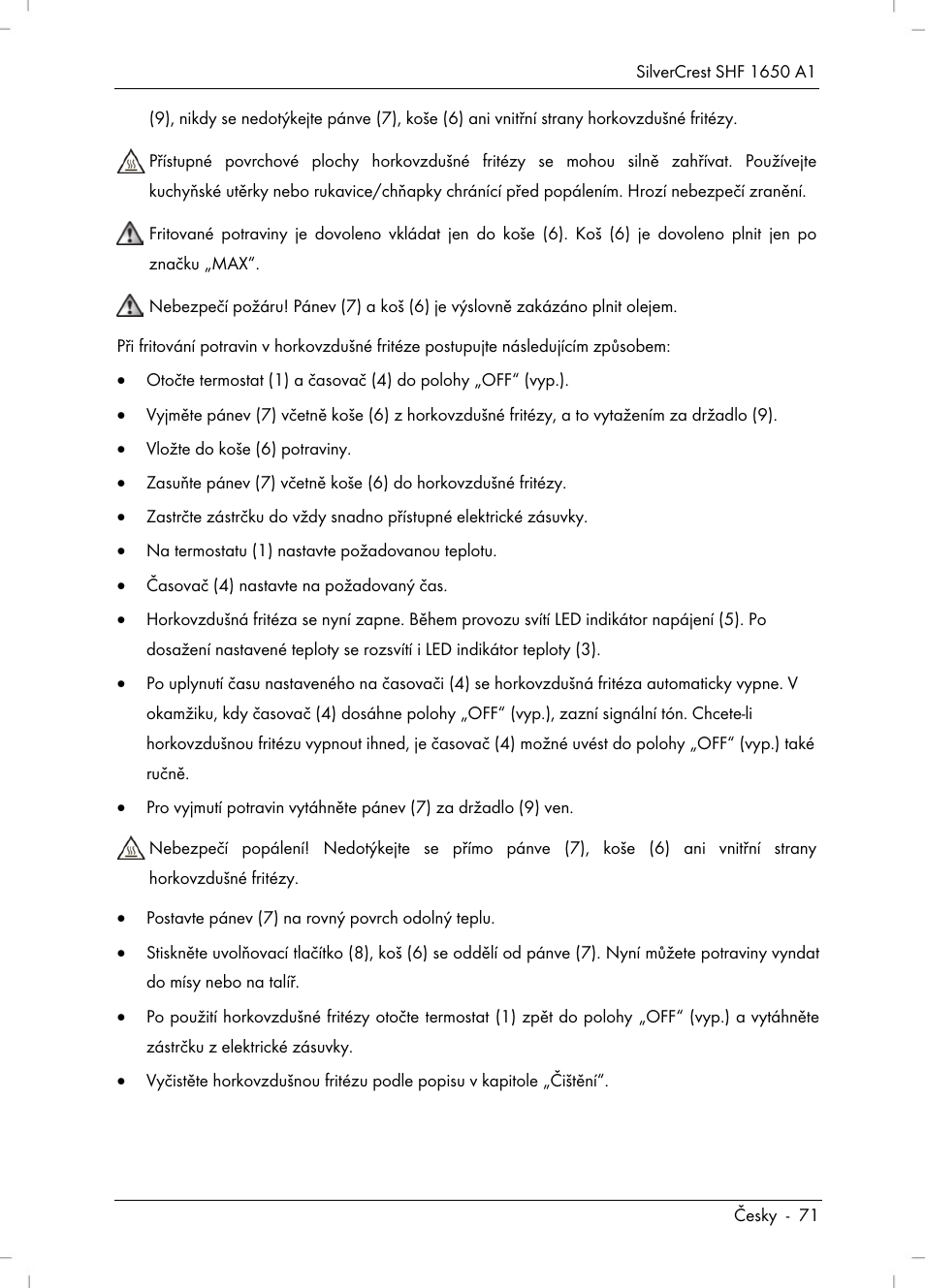 Silvercrest SHF 1650 A1 User Manual | Page 73 / 116