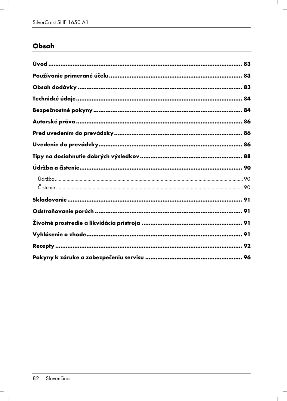 Silvercrest SHF 1650 A1 User Manual | Page 84 / 116