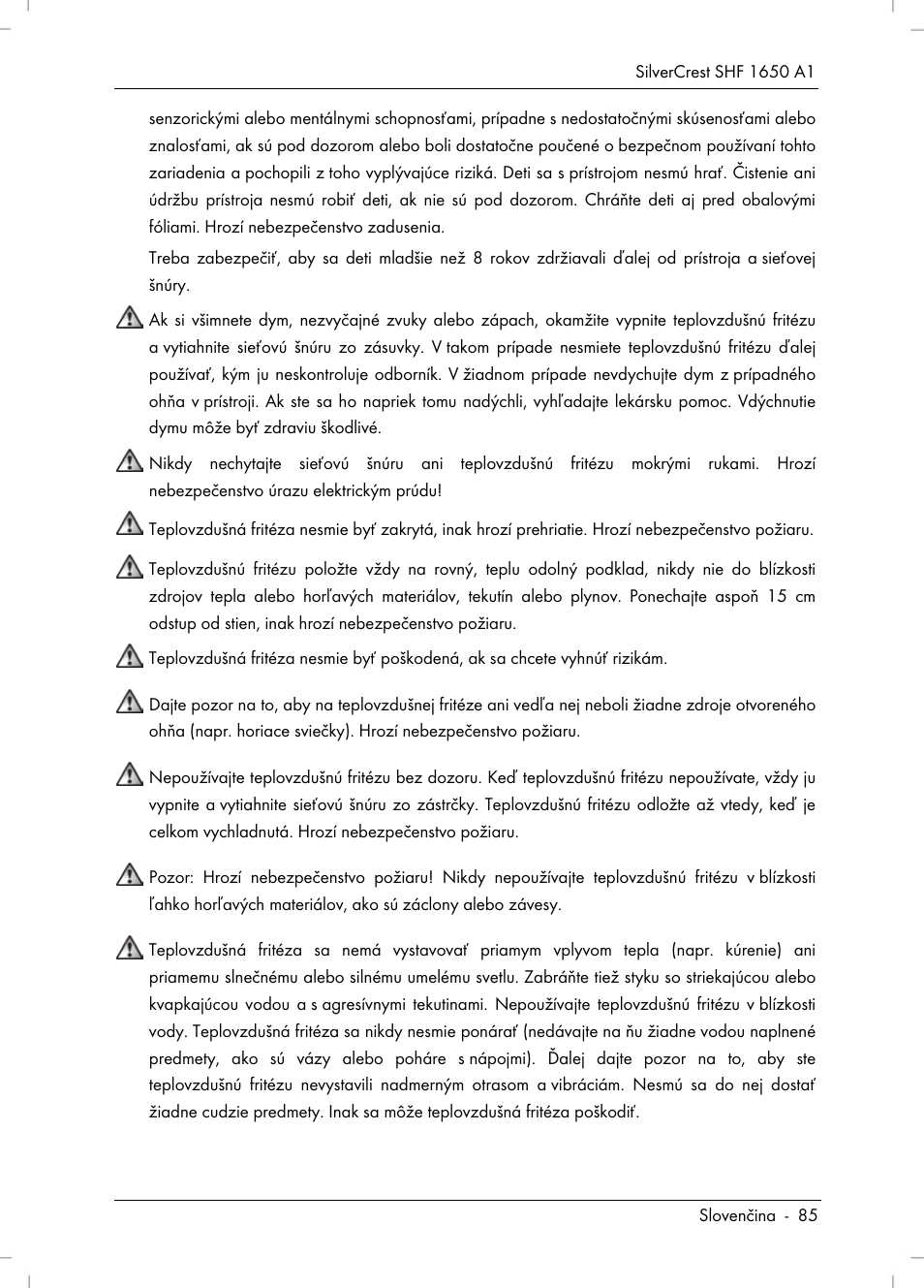 Silvercrest SHF 1650 A1 User Manual | Page 87 / 116
