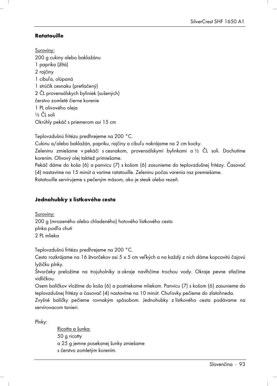 Silvercrest SHF 1650 A1 User Manual | Page 95 / 116