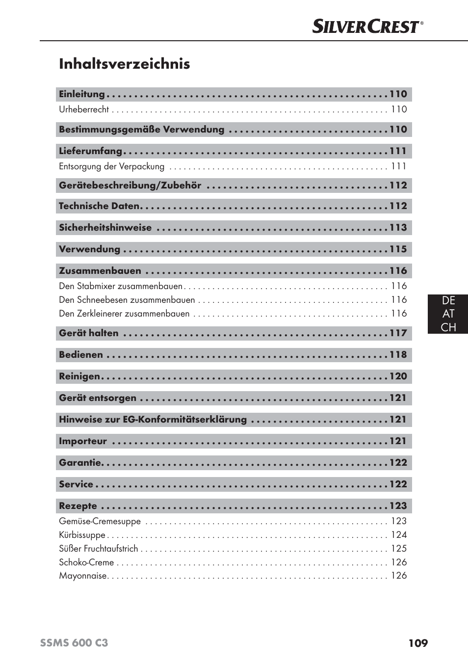 Silvercrest SSMS 600 C3 User Manual | Page 112 / 130