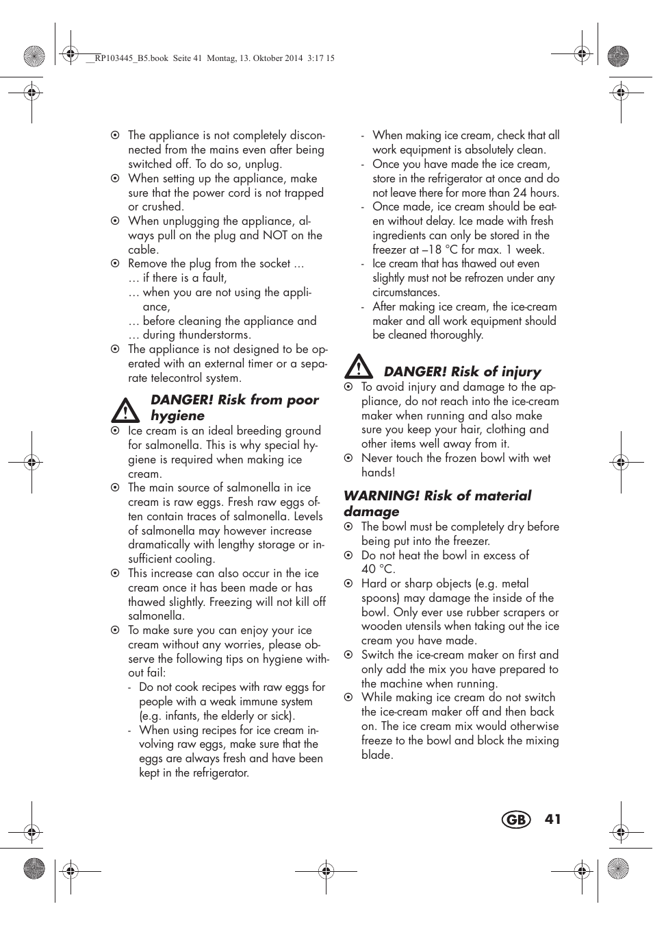 Silvercrest SECM 12 A1 User Manual | Page 43 / 62