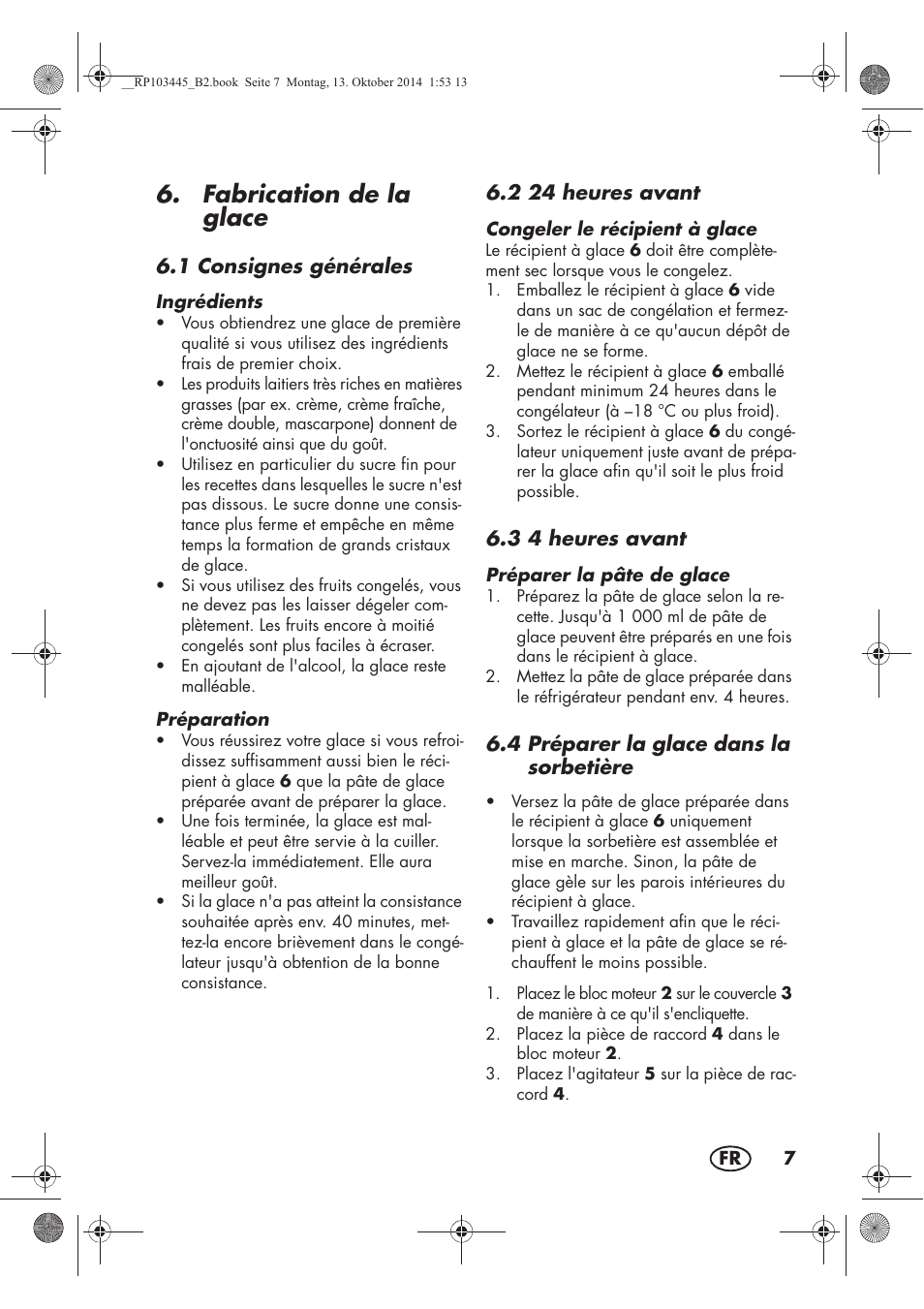 Fabrication de la glace | Silvercrest SECM 12 A1 User Manual | Page 9 / 50