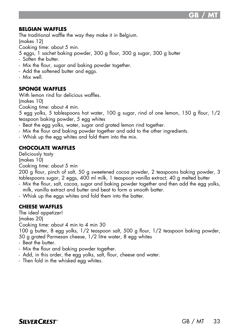Gb / mt | Silvercrest SWER 700 A1 User Manual | Page 35 / 46