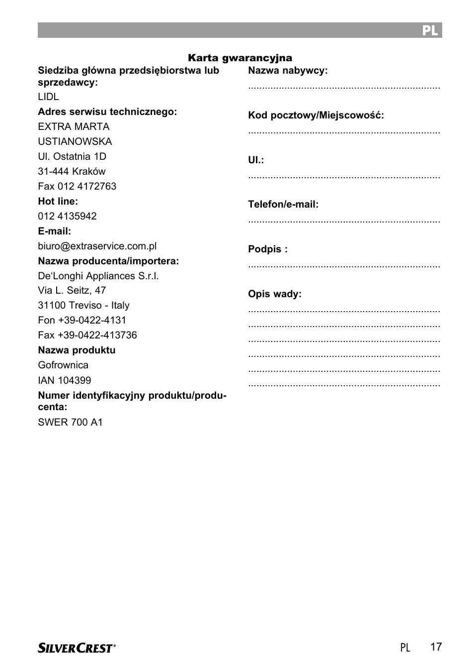 Silvercrest SWER 700 A1 User Manual | Page 19 / 82