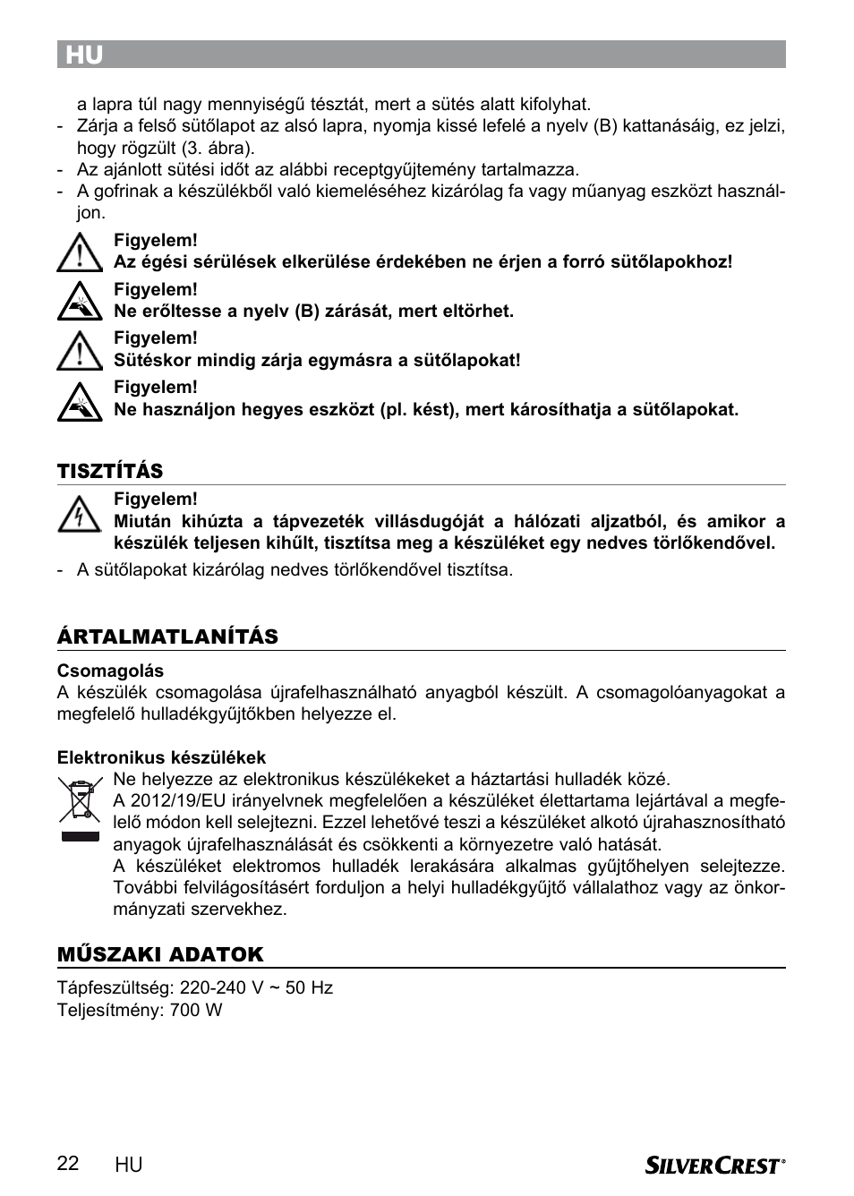 Silvercrest SWER 700 A1 User Manual | Page 24 / 82
