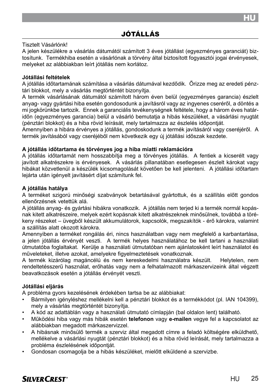 Silvercrest SWER 700 A1 User Manual | Page 27 / 82