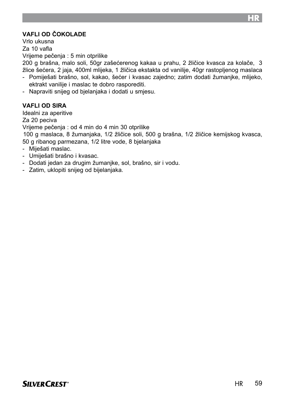 Silvercrest SWER 700 A1 User Manual | Page 61 / 82