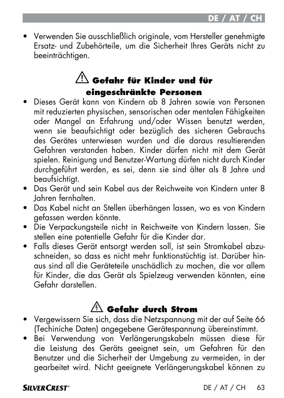 Silvercrest SWER 700 A1 User Manual | Page 65 / 82