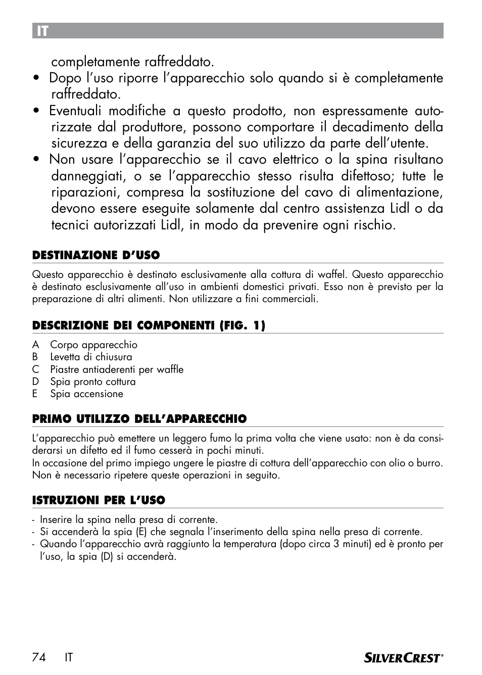 Silvercrest SWER 700 A1 User Manual | Page 76 / 82