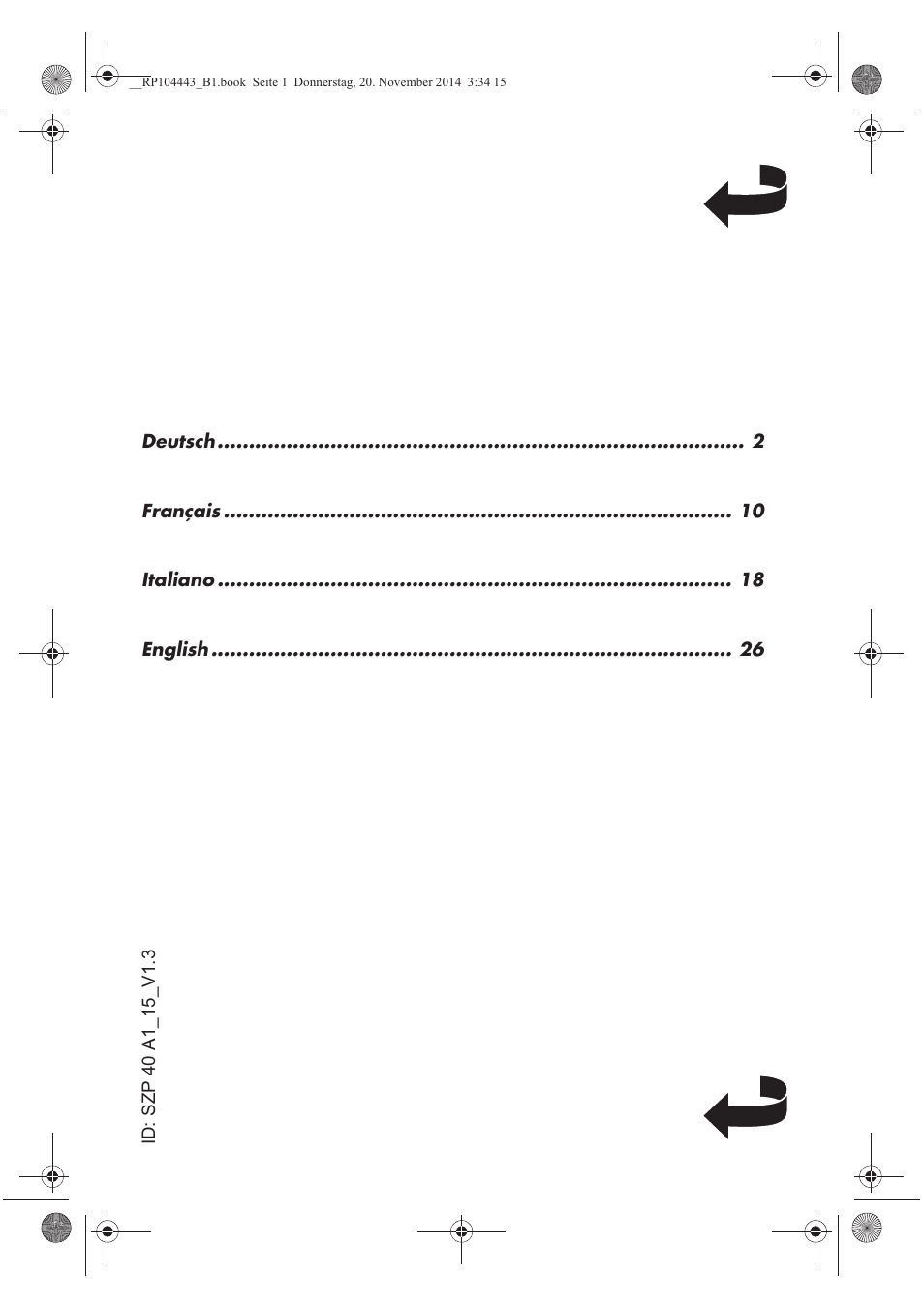 Silvercrest SZP 40 A1 User Manual | Page 2 / 38