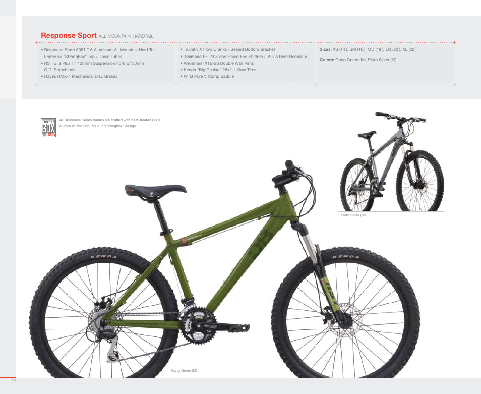 Response sport | Diamondback 2007 User Manual | Page 18 / 68