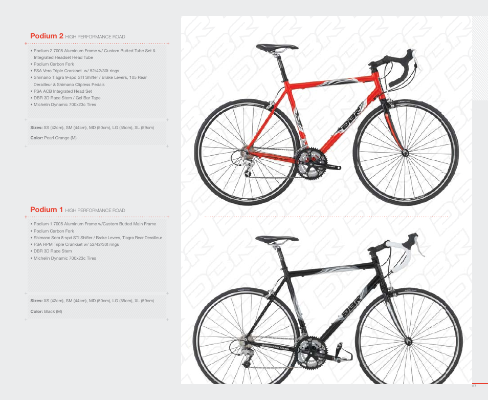 Podium 2, Podium 1 | Diamondback 2007 User Manual | Page 29 / 68