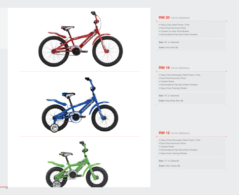 Rm 20, Rm 16, Rm 12 | Diamondback 2007 User Manual | Page 58 / 68