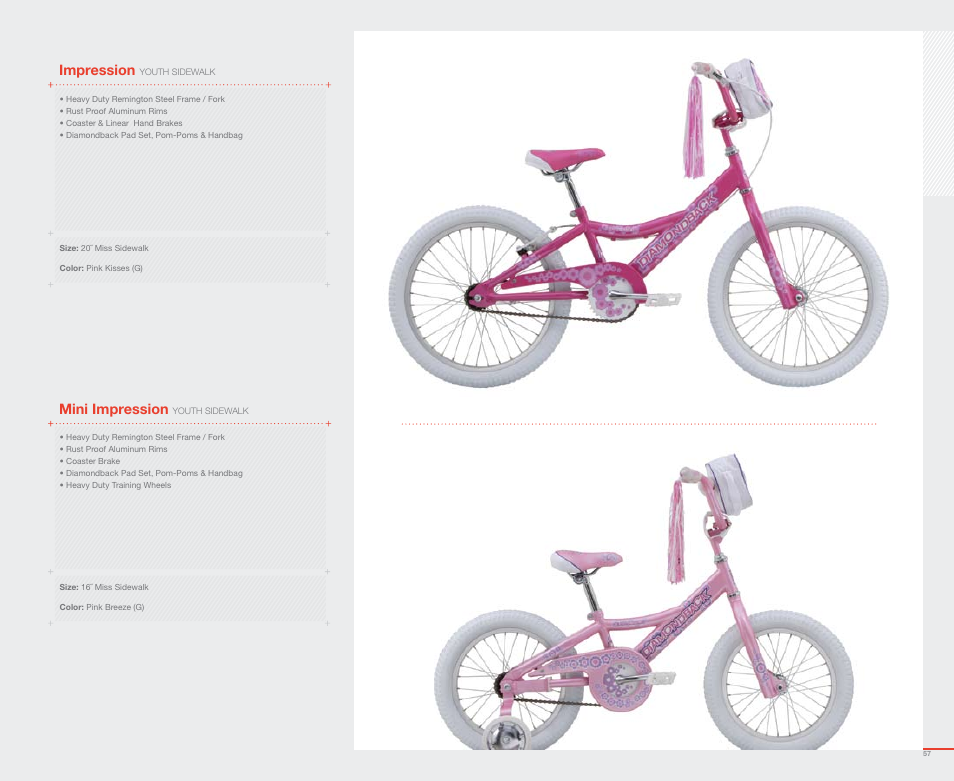 Impression, Mini impression | Diamondback 2007 User Manual | Page 59 / 68