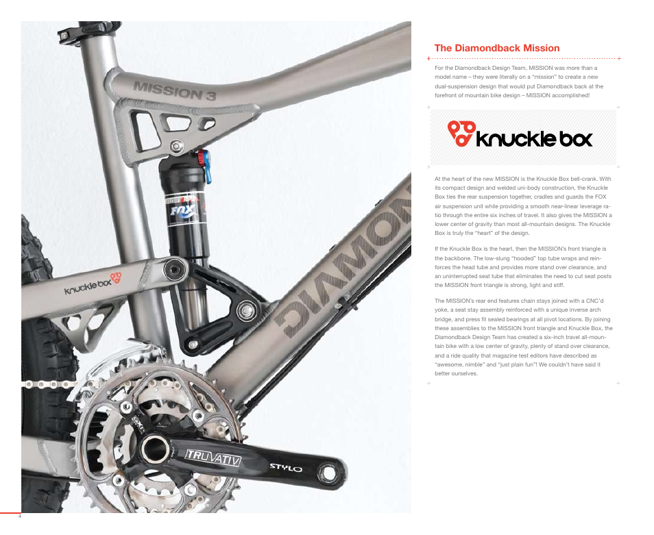 The diamondback mission | Diamondback 2007 User Manual | Page 6 / 68