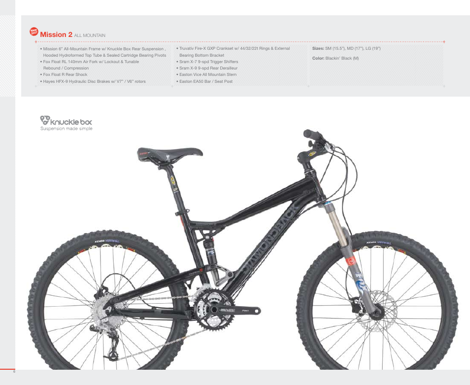 Mission 2 | Diamondback 2007 User Manual | Page 8 / 68