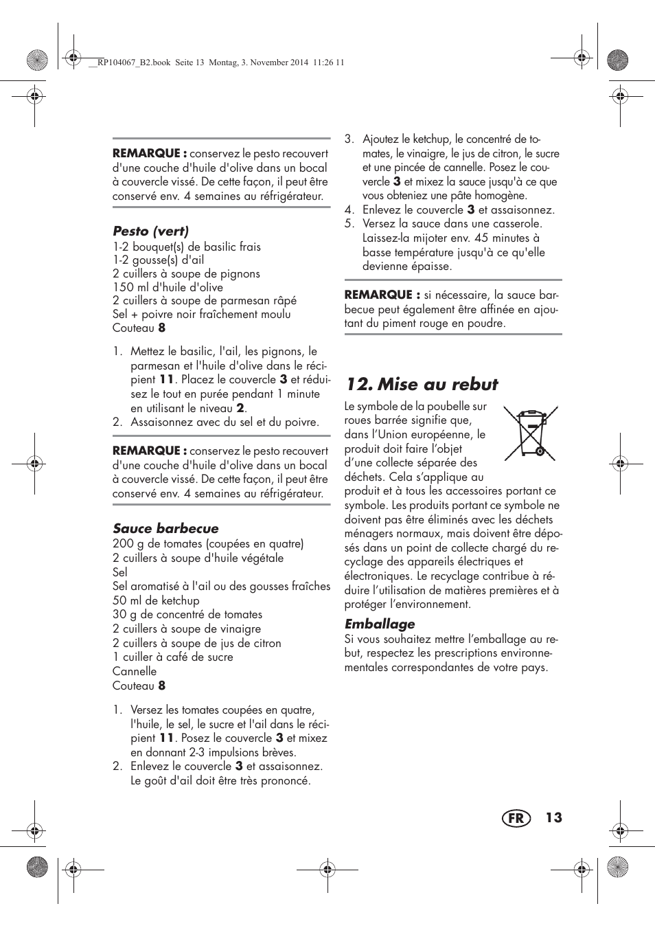 Mise au rebut | Silvercrest SKM 350 A1 User Manual | Page 15 / 62