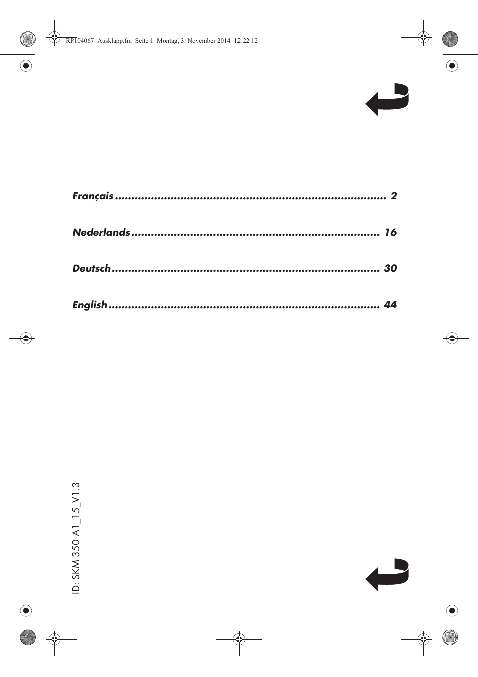 Silvercrest SKM 350 A1 User Manual | Page 2 / 62