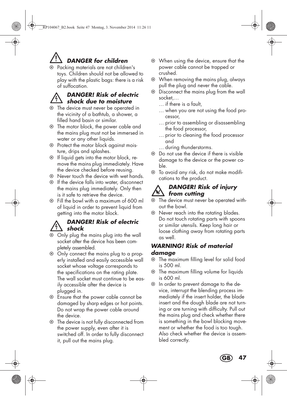 Silvercrest SKM 350 A1 User Manual | Page 49 / 62