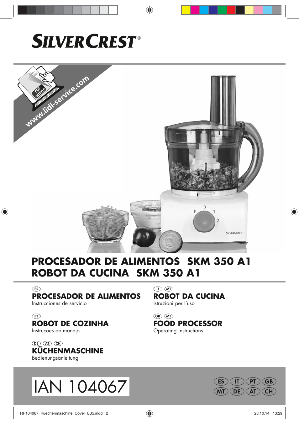 Silvercrest SKM 350 A1 User Manual | 74 pages