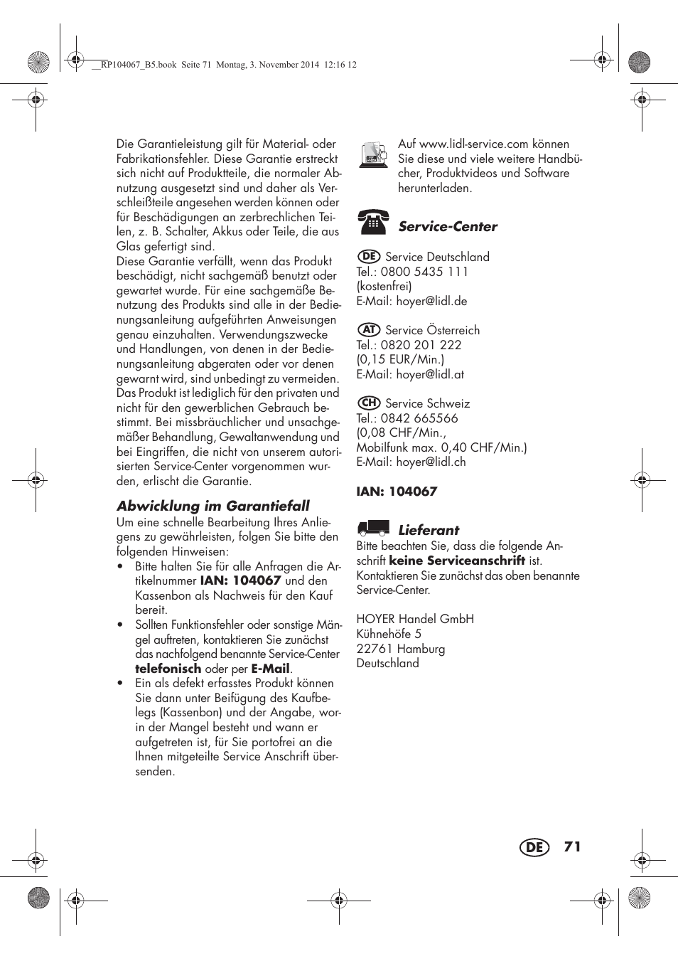 Silvercrest SKM 350 A1 User Manual | Page 73 / 74