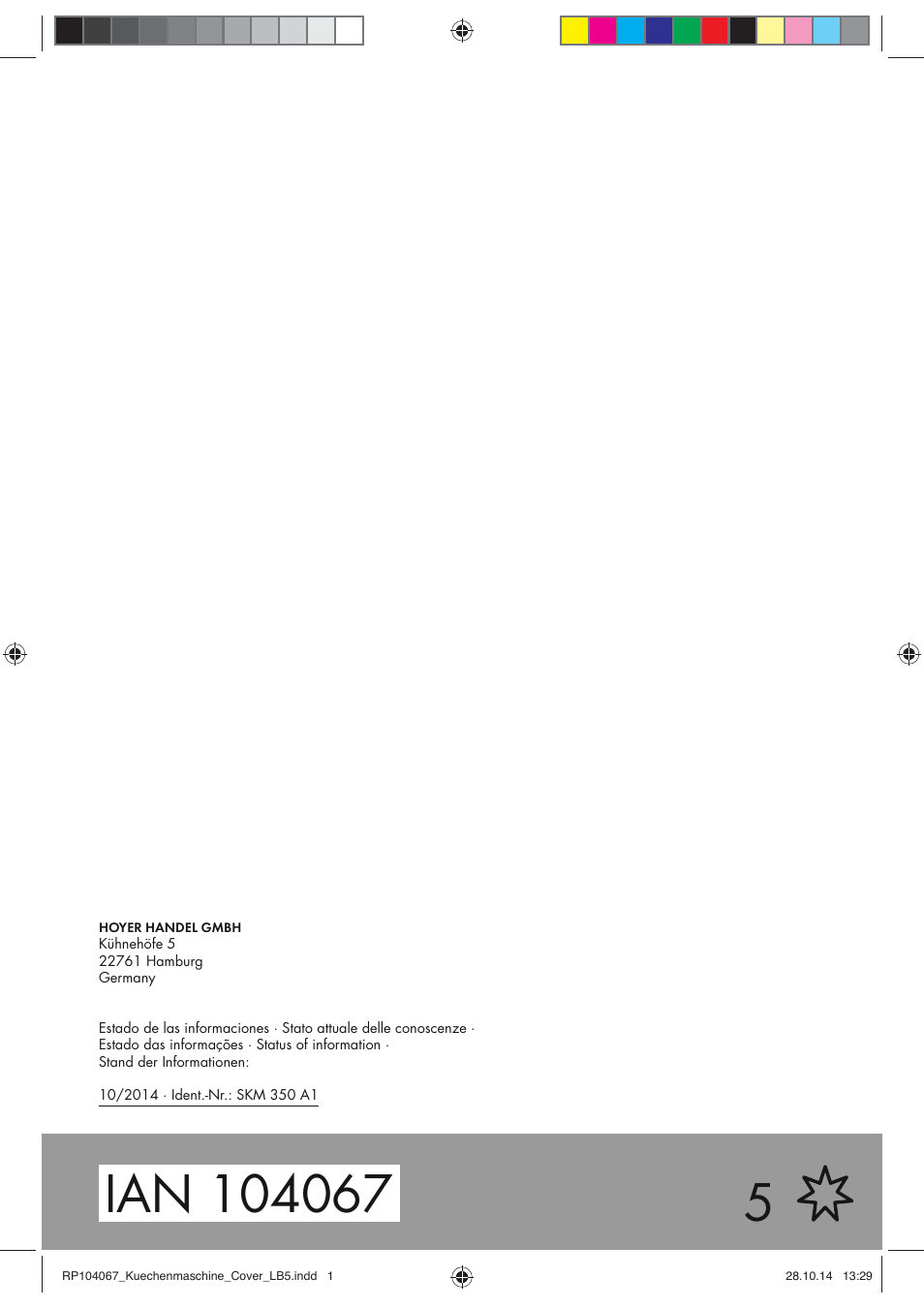 Silvercrest SKM 350 A1 User Manual | Page 74 / 74