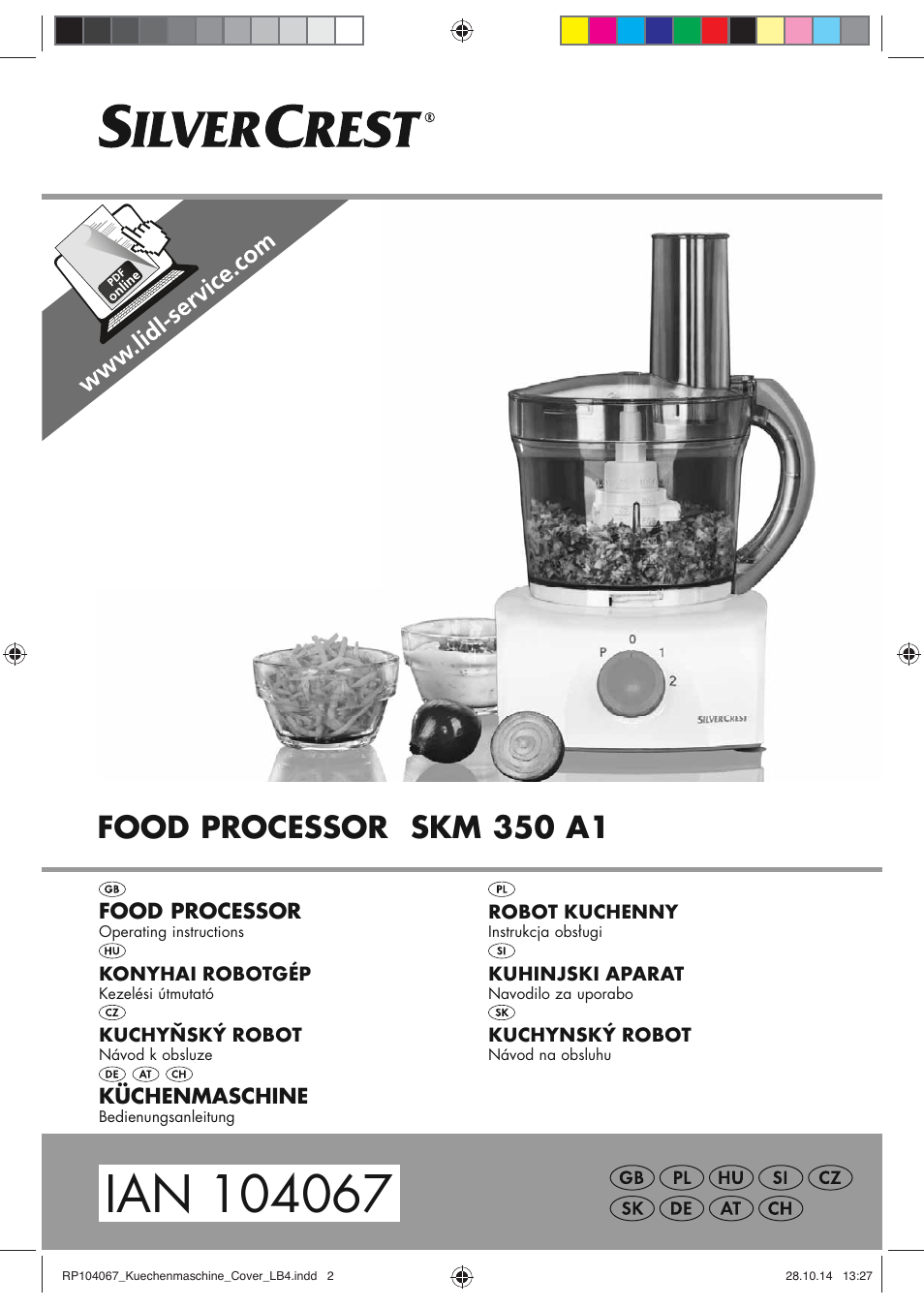 Silvercrest SKM 350 A1 User Manual | 102 pages