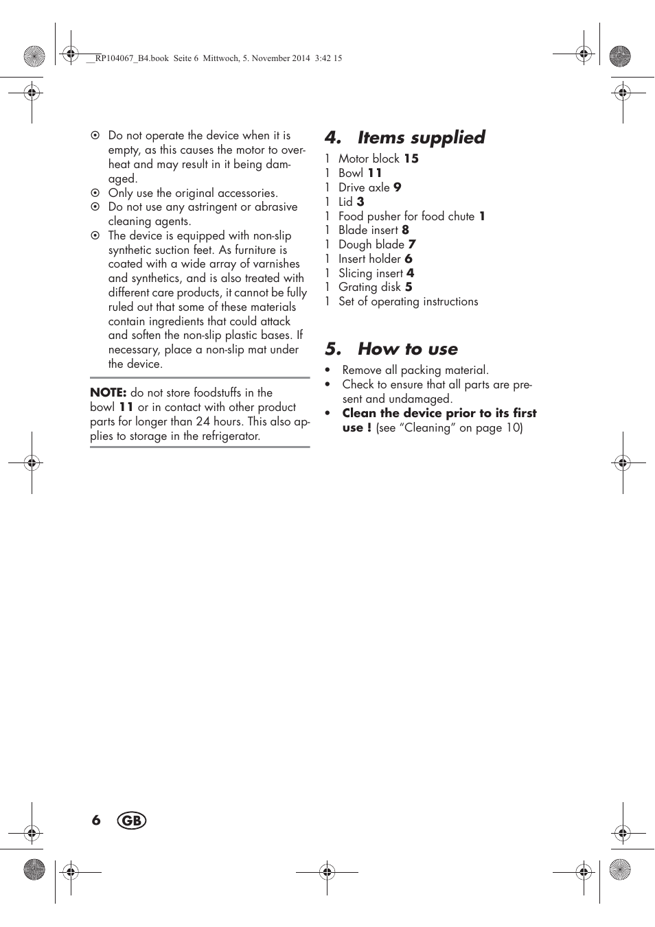 Items supplied, How to use | Silvercrest SKM 350 A1 User Manual | Page 8 / 102