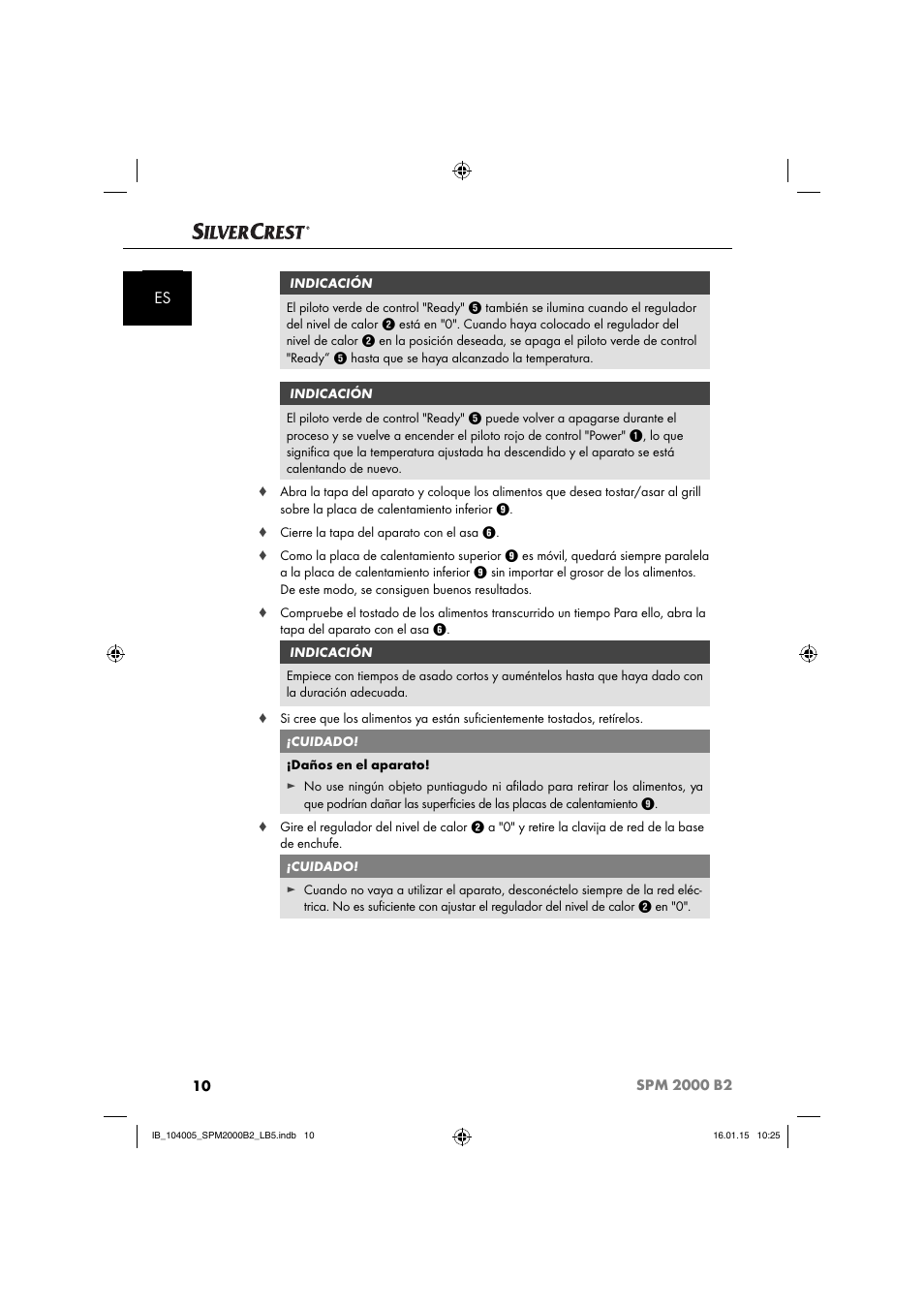 Silvercrest SPM 2000 B2 User Manual | Page 13 / 94