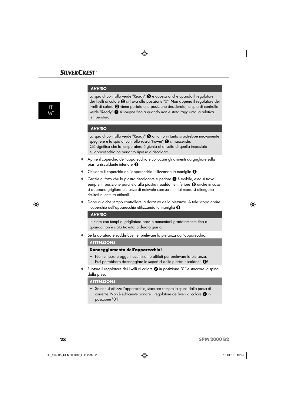 It mt | Silvercrest SPM 2000 B2 User Manual | Page 31 / 94