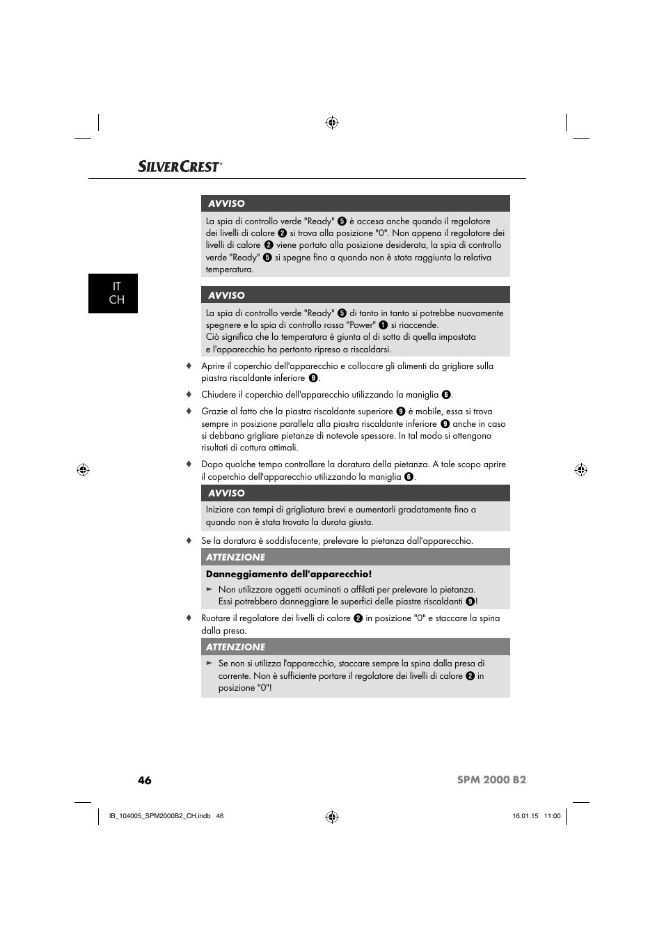 It ch | Silvercrest SPM 2000 B2 User Manual | Page 49 / 76