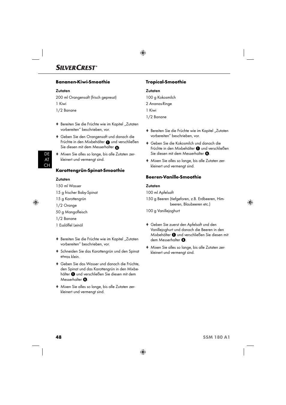 Silvercrest SSM 180 A1 User Manual | Page 51 / 54