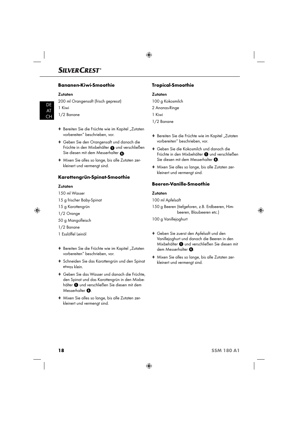 Silvercrest SSM 180 A1 User Manual | Page 21 / 34