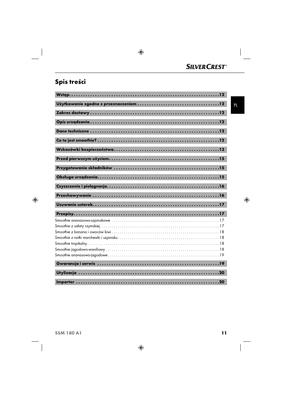 Silvercrest SSM 180 A1 User Manual | Page 14 / 64