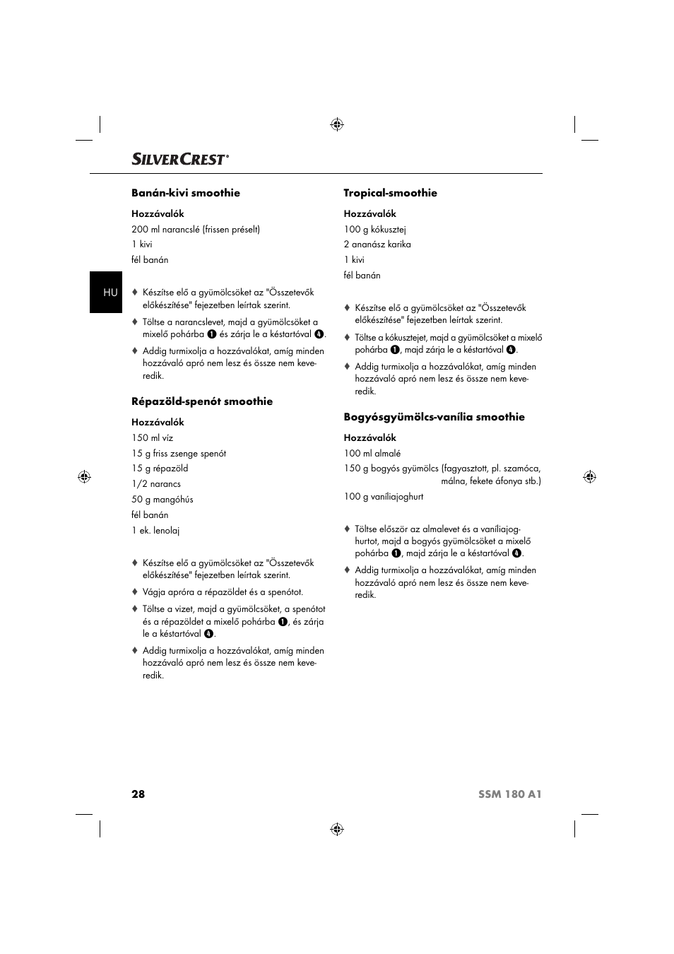 Silvercrest SSM 180 A1 User Manual | Page 31 / 64