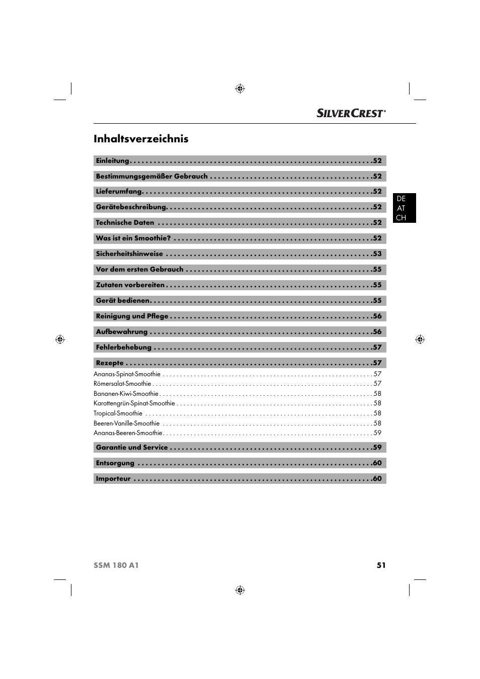 Silvercrest SSM 180 A1 User Manual | Page 54 / 64