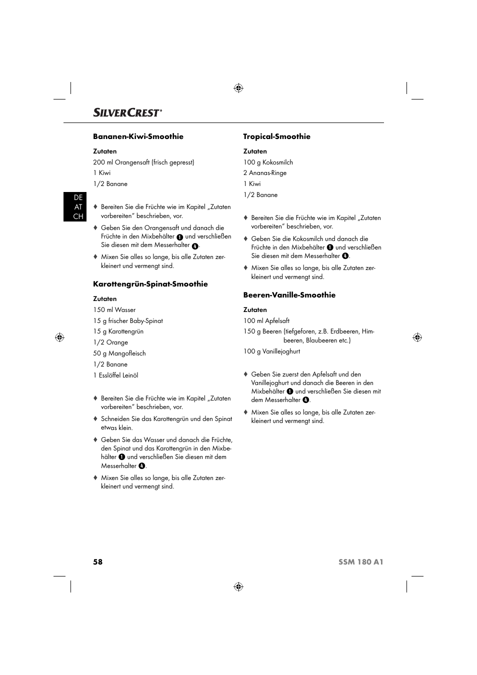 Silvercrest SSM 180 A1 User Manual | Page 61 / 64