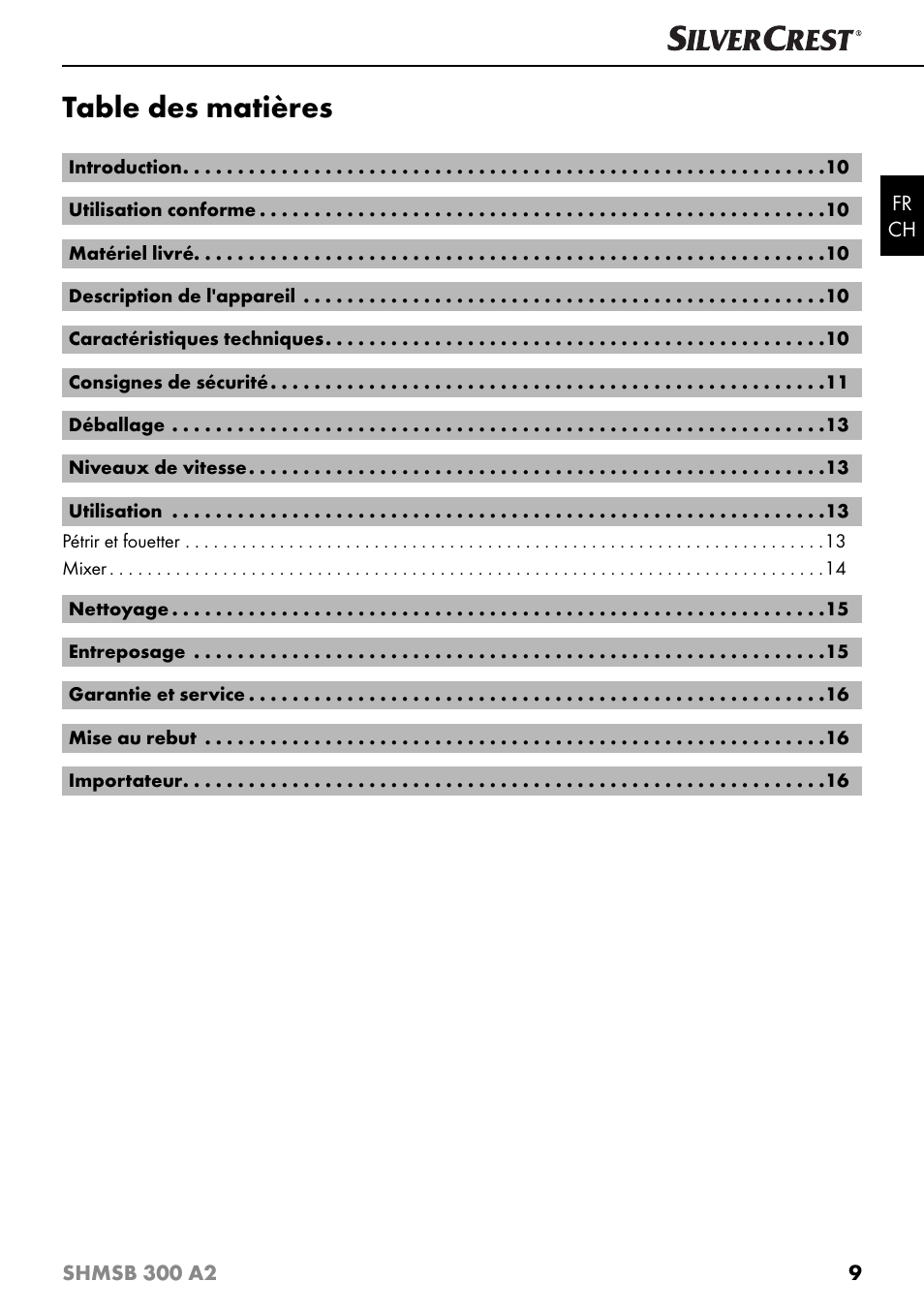 Silvercrest SHMSB 300 A2 User Manual | Page 12 / 36