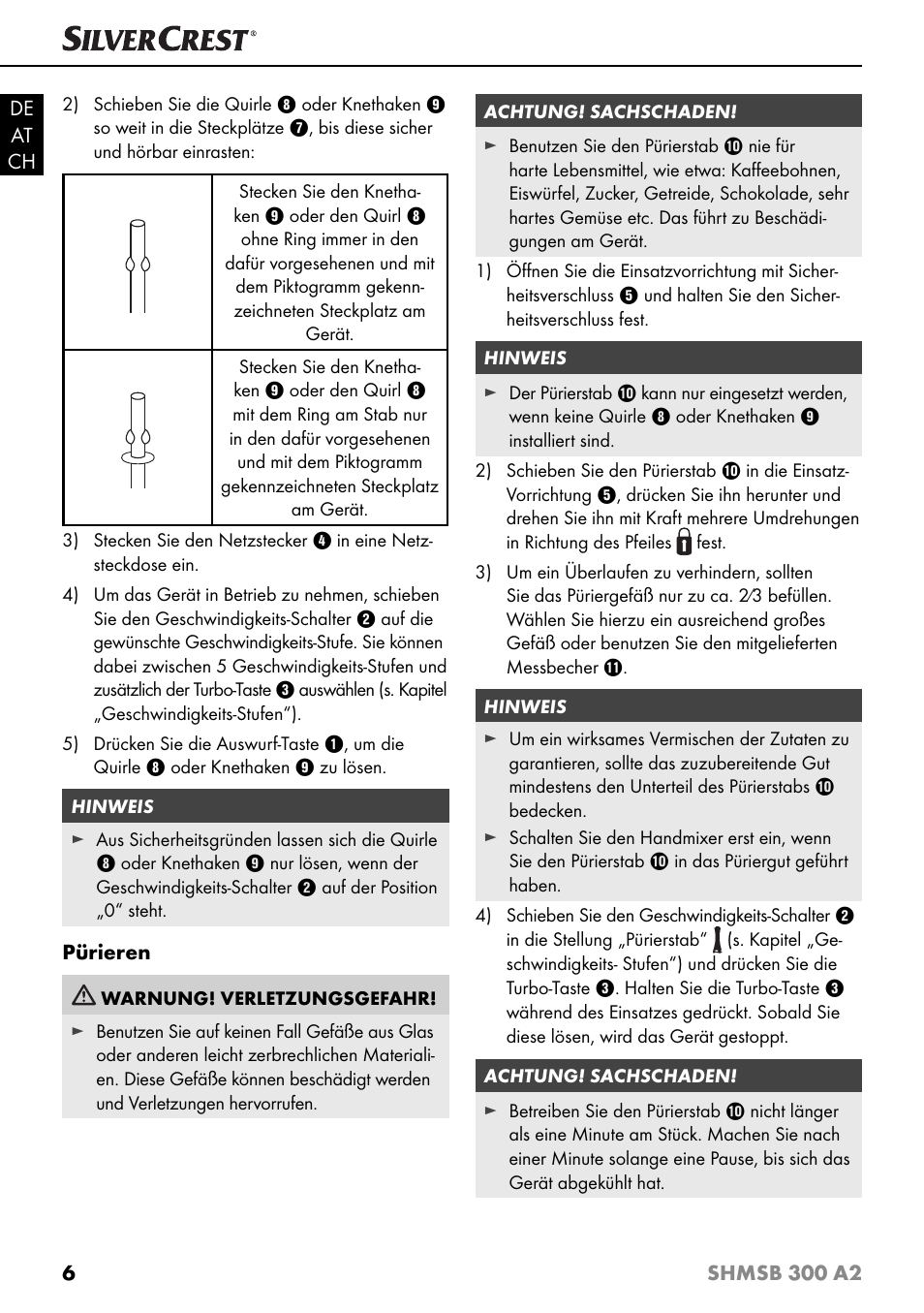 Silvercrest SHMSB 300 A2 User Manual | Page 9 / 36