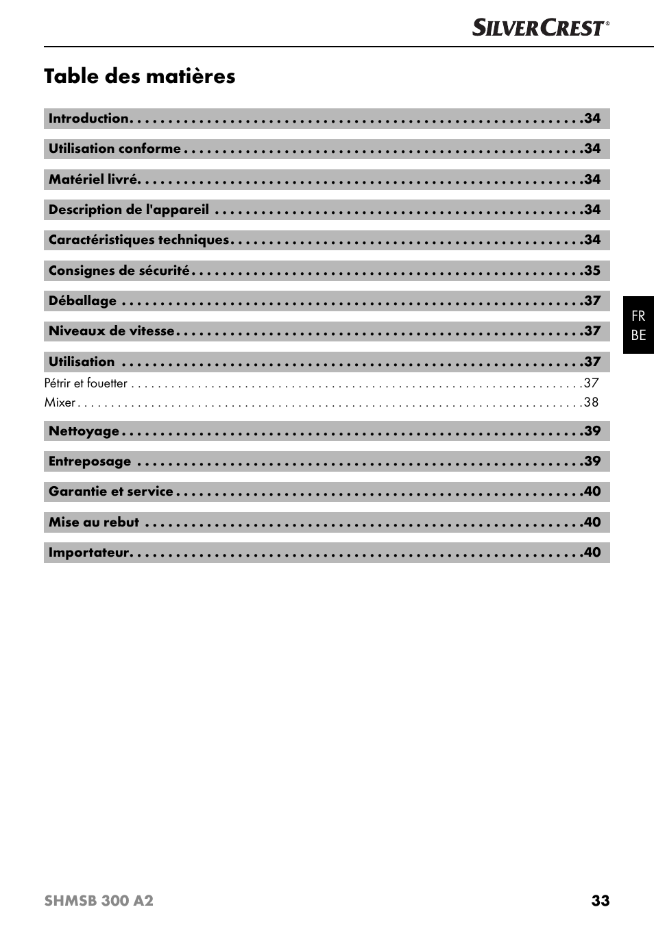 Silvercrest SHMSB 300 A2 User Manual | Page 36 / 60