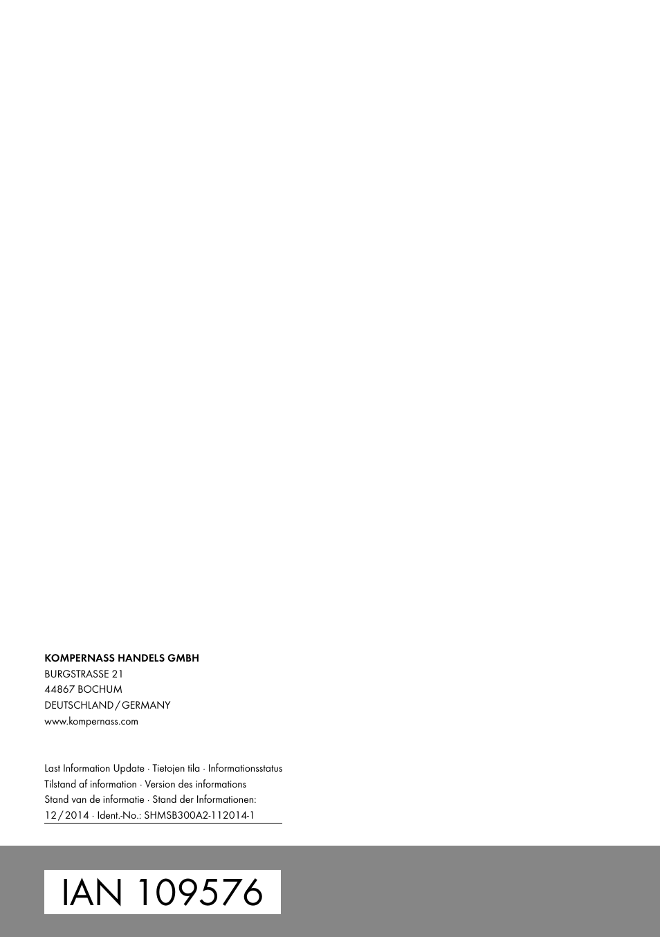 Silvercrest SHMSB 300 A2 User Manual | Page 60 / 60