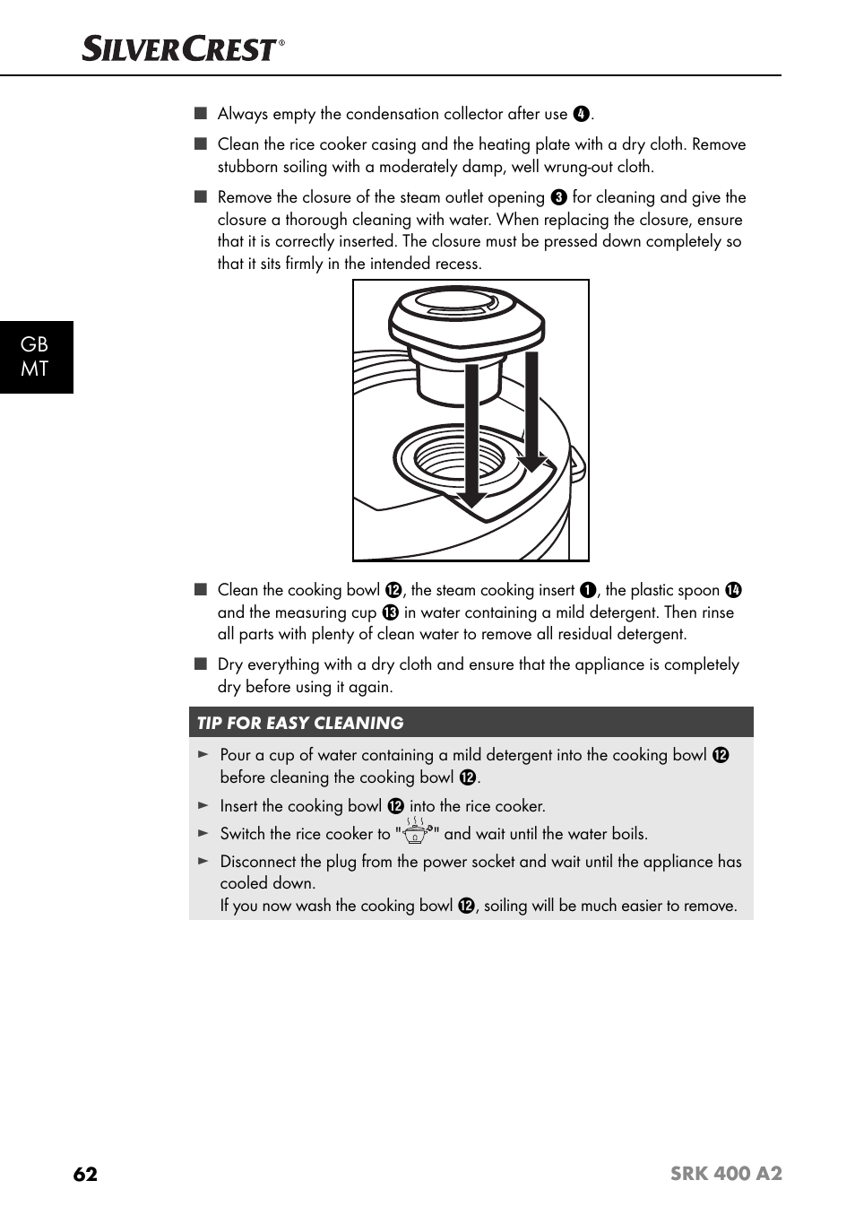 Gb mt | Silvercrest SRK 400 A2 User Manual | Page 65 / 84