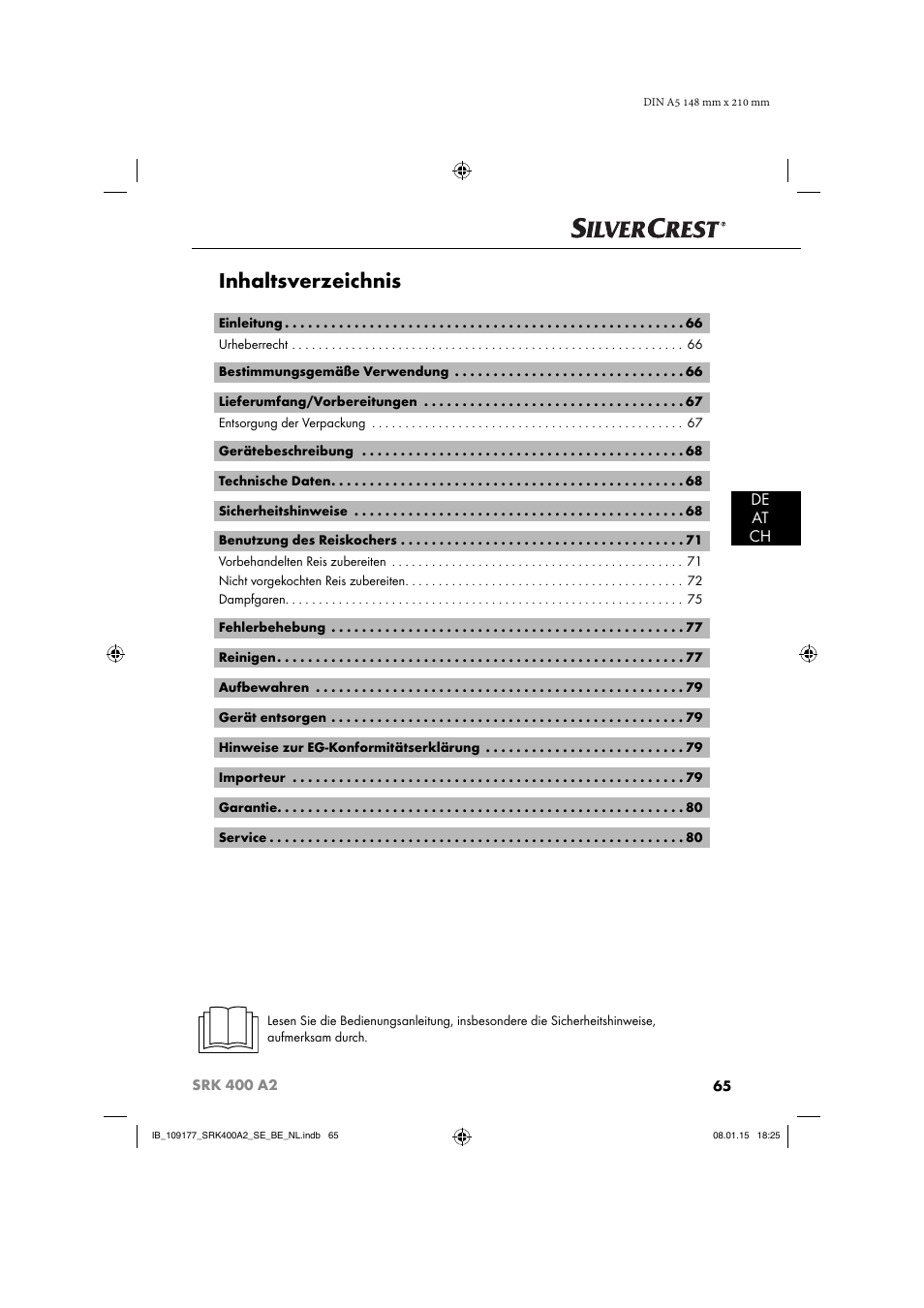 Silvercrest SRK 400 A2 User Manual | Page 68 / 84