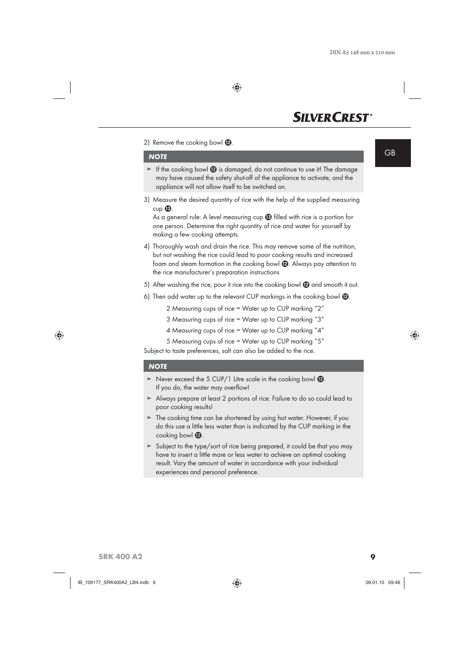 Silvercrest SRK 400 A2 User Manual | Page 12 / 100